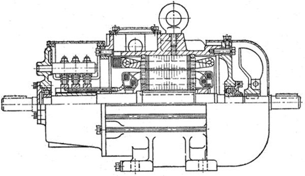 Двигатели асинхронные с фазным ротором - схема